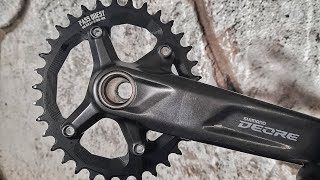 SHIMANO M5100 CRANK INSTALLATION [upl. by Nilreb281]