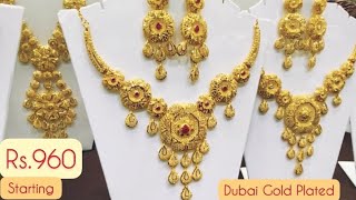 Gold Plated Jewellery Wholesale Market  1 Gram Dubai Gold  Artifical Jewellery Wholesale Markets [upl. by Aimas]