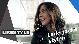 Lederjacke stylen  Top 3 Outfits  Fashion [upl. by Kalie436]