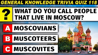 50 General Knowledge Questions That Are Quite Hard To Answer  Quiz 118 [upl. by Iznekcam]