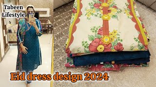 Eid dress design ideas 2024 by Tabeen lifestyle  Eid dress designing [upl. by Llatsyrc]