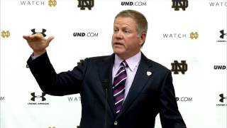 FB  Brian Kelly Press Conference Purdue [upl. by Matrona]