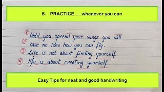 Good handwriting Tips  How To Improve Handwriting  Handwriting Practice [upl. by Eirrot400]