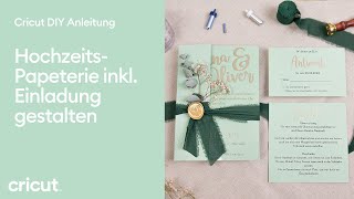 Cricut DIY Anleitung  Hochzeitspapeterie inkl Hochzeitseinladung mit dem Cricut Joy Xtra [upl. by Tootsie324]