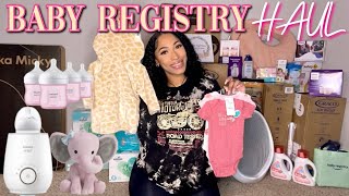 Baby Registry Haul  Amazon Baby Registry  What I Got From My Baby Registry First Time Mom [upl. by Kati]