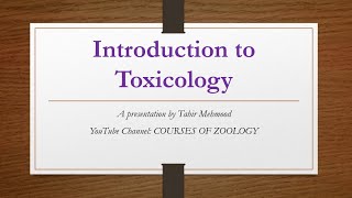 introduction to toxicology [upl. by Nicolai]