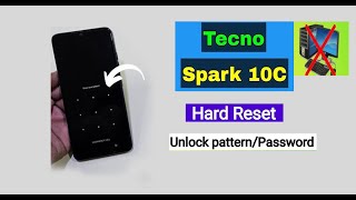 Hard reset Password Pin Pattern Tecno spark 101010pro [upl. by Horan747]