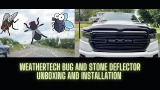 How To Install A WeatherTech Bug And Stone Deflector On A Ram 1500 [upl. by Bubalo530]