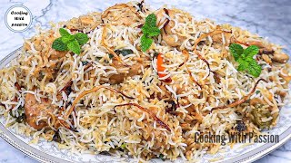 White Chicken Biryani Recipe For 12 KG BASMATI Rice Chicken Biryani For Dawat Eid  Any Occasion [upl. by Belamy]