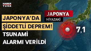 Son Dakika Japonyada 71 büyüklüğünde deprem Tsunami uyarısı yapıldı [upl. by Anoel998]