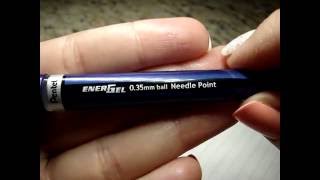 Pentel EnerGel Needle Point [upl. by Ylevol350]