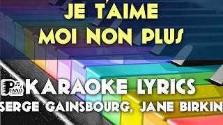 JE TAIME MOI NON PLUS SERGE GAINSBOURG JANE BIRKIN KARAOKE LYRICS VERSION PSR S975 [upl. by Naujet]