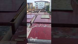 15000 sqft slab casting preparation shuttring work [upl. by Anomor]