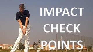 Golf Impact Position Check Points [upl. by Sitoiganap]