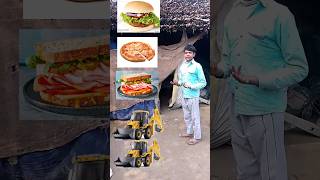 JCB to burger pizza sandwich icecream kurkure  Funny VFX magic video youtubeshorts [upl. by Lanam]