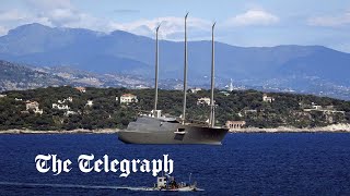 Police seize Russian billionaire Andrey Melnichenko’s superyacht [upl. by Wyatt272]