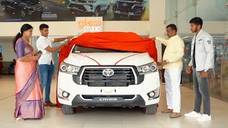 Taking Delivery of First TOYOTA INNOVA CRYSTA zx🔥  Bangalore  INDIA [upl. by Essa]