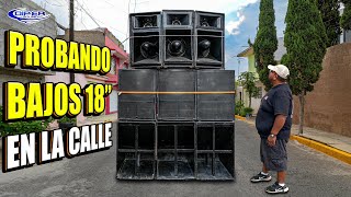 BAJOS FRONTALES Y DE REBOTE CON DIFERENTES BOCINAS QUE TAL SUENAN SONIDO CHILANGO [upl. by Schrader]