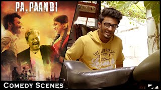 Pa Paandi Comedy Scenes  Dhanush  Madonna Sebastian  Rajkiran  Prasanna  AP International [upl. by Anirahc]