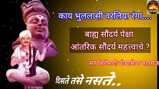 बाह्य सौंदर्यापेक्षा आंतरिक सौंदर्य महत्त्वाचे असे संत चोखामेळा का म्हणतात  काय भुललासीवरलिया रंगा [upl. by Aizatsana]