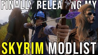 Releasing MY Skyrim Wabbajack  1300 Mods  Live Gameplay [upl. by Ainoyek957]