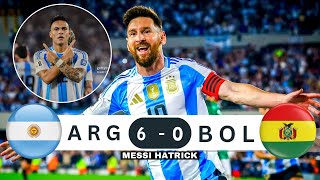 Messi Scores Hat  Trick And Humiliated Bolivia In This Match [upl. by Slinkman594]