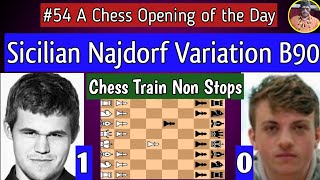 Sicilian Najdorf Variation B90  Carlsen vs Niemann 2024 chess [upl. by Custer723]