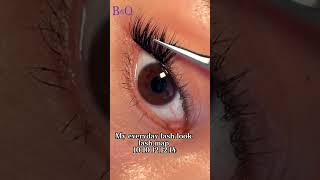 DIY Eyelash Extension Tutorial‼️ BampQ Lashes3 simple step [upl. by Urbas]