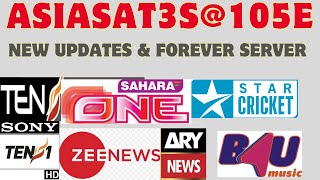 Asiasat 3s105E new updates and forever server [upl. by Wistrup]