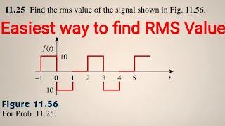 EP 35 Problem 1125 Effective or RMS Value Book fundamental of electric ckt Ch 11 [upl. by Orravan]