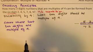 How many 3 digit Multiples of can be formed by numbers 2 4 5 7 8 9 [upl. by Notsuoh]