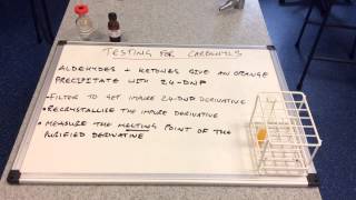 Testing for Carbonyl Compounds [upl. by Ahsier]