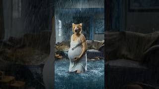 Rainy Day Rescue Pregnant Cat Delivers Kittens at Homecat cute catshorts trendingshorts ai [upl. by Santos]