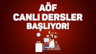 AÖF Canlı Derse Nasıl Girilir [upl. by Graehl]