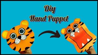 Diy Hand Puppet Idea  Paper Craft for School  How to make hand Puppet using Paper  Animal Toy [upl. by Garcon]