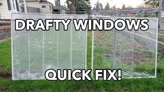 DIY WINDOW INSULATION How To Fix A Drafty Window With PVC Pipe Inserts for 11 Or Less [upl. by Mckee]