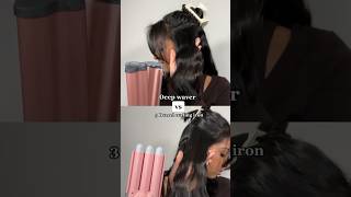 Deep waver VS 3 barrel curling iron beachwaveshair wavyhair hairtutorial hairtools shorts [upl. by Bellanca]