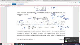 Lindemann’s Theory of Unimolecular Reactions ELEMENTARY REACTION IN SOLUTION [upl. by Belac491]