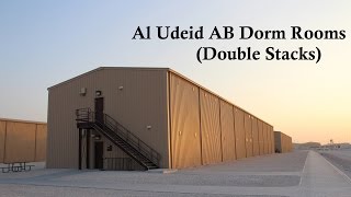 Al Udeid AB Dorm Rooms Double Stacks [upl. by Dlareme141]