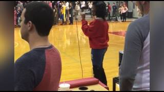 Best National Anthem sung at high school game [upl. by Etnaihc363]