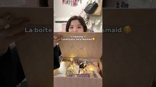 PARTIE 1  UNBOXING de la boîte de demoiselles 🫶🏻☺️ unboxing unboxingvideo bridesmaids [upl. by Vitalis]