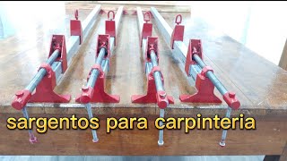 COMO HACER SARGENTOS PARA MADERA [upl. by Wilfreda261]