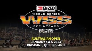 ENZED World Series Sprintcars 201213 Presented By Hogs Breath Cafe Round 6 Brisbane QLD [upl. by Clyde]