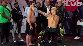 Jake Paul vs Ben Askren WeighIn Staredown  MMA Fighting [upl. by Silliw897]