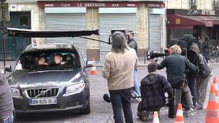 20120518 tournage Julie Lescaut place jeanne arc paris 13e  1MOV [upl. by Oidgime]