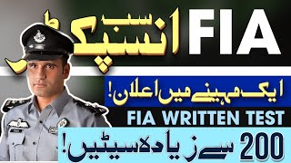 FIA SUB INSPECTOR VACANCY 2024  FIA Jobs ANNOUNCEMENT  FIA Jobs 2024  BUKHARI SPEAKS [upl. by Pugh684]