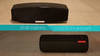 JBlab BIGBANG vs Logitech UE BOOM  Bluetooth Speaker [upl. by Laehcor]