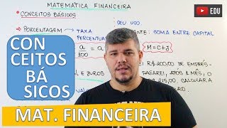 Conceitos Básicos  Matemática Financeira 1 [upl. by Sherar]