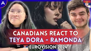 CANADIANS REACT Teya Dora  Ramonda Serbia Eurovision 2024  AMESC [upl. by Osei297]