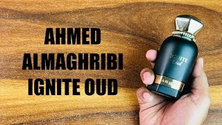 Ahmed Al Maghribi Ignite Oud perfume fragrance scent cologne asmrunboxing [upl. by Idnib]